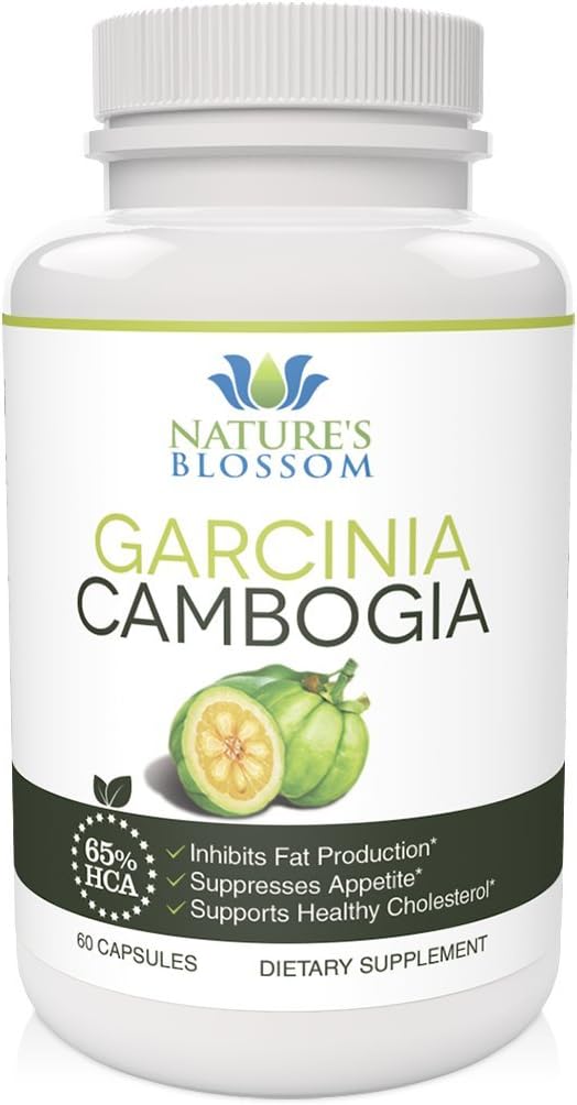 Pure Garcinia Cambogia Extract, 65% HCA. Natural Weight Loss Supplement, Appetite Suppressant and Fat Burner. 1300 mg, 60 Capsules. 30 Day 100% Money Back Guarantee.