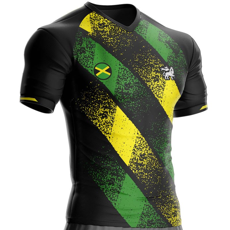 Cadeau football : le Maillot Jamaïque JM-623 avec son drapeau mythique