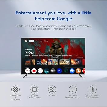 IT'S BRAZILIAN onn 4K Pro Streaming Device, Google TV with Gemini* - Ultra-Fast Streaming, Stunning 4K UHD, 32GB Storage, 3GB RAM, Dolby Vision & Atmos, Find My Remote with Backlight, Ethernet Port