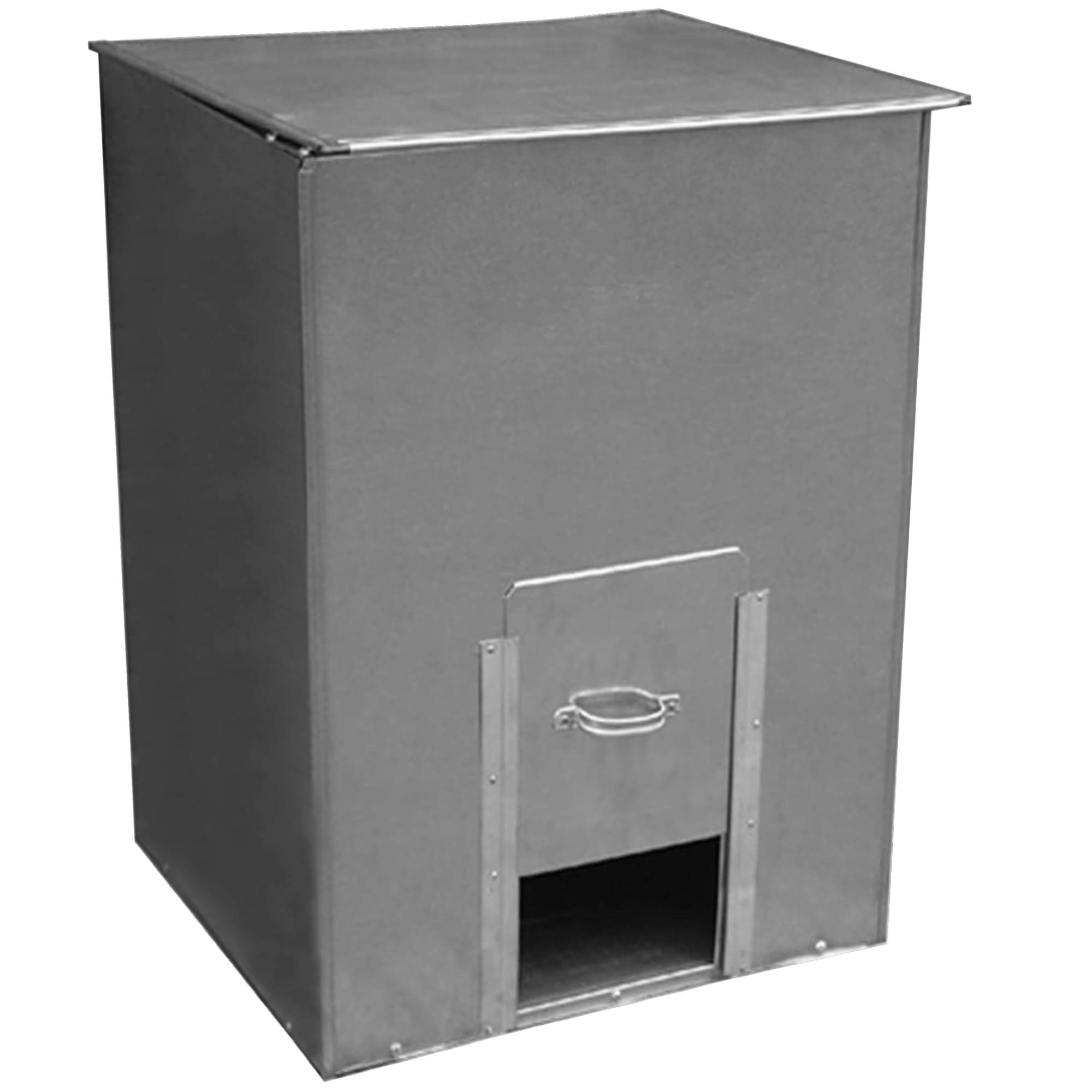KetoPlastics Steel Coal Bunker Log Storage Galvanised Steel Bunker for Solid Fuels, Wood Kindling, Coal, Wood, Grit, Salt 150 Kilo No 3 Bunker Coal Store Bin