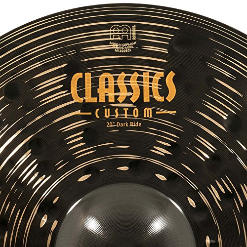Meinl 20" Ride Cymbal - Classics Custom Dark - Made In Germany, 2-Year Warranty (Cc20Dar) #TOP3
