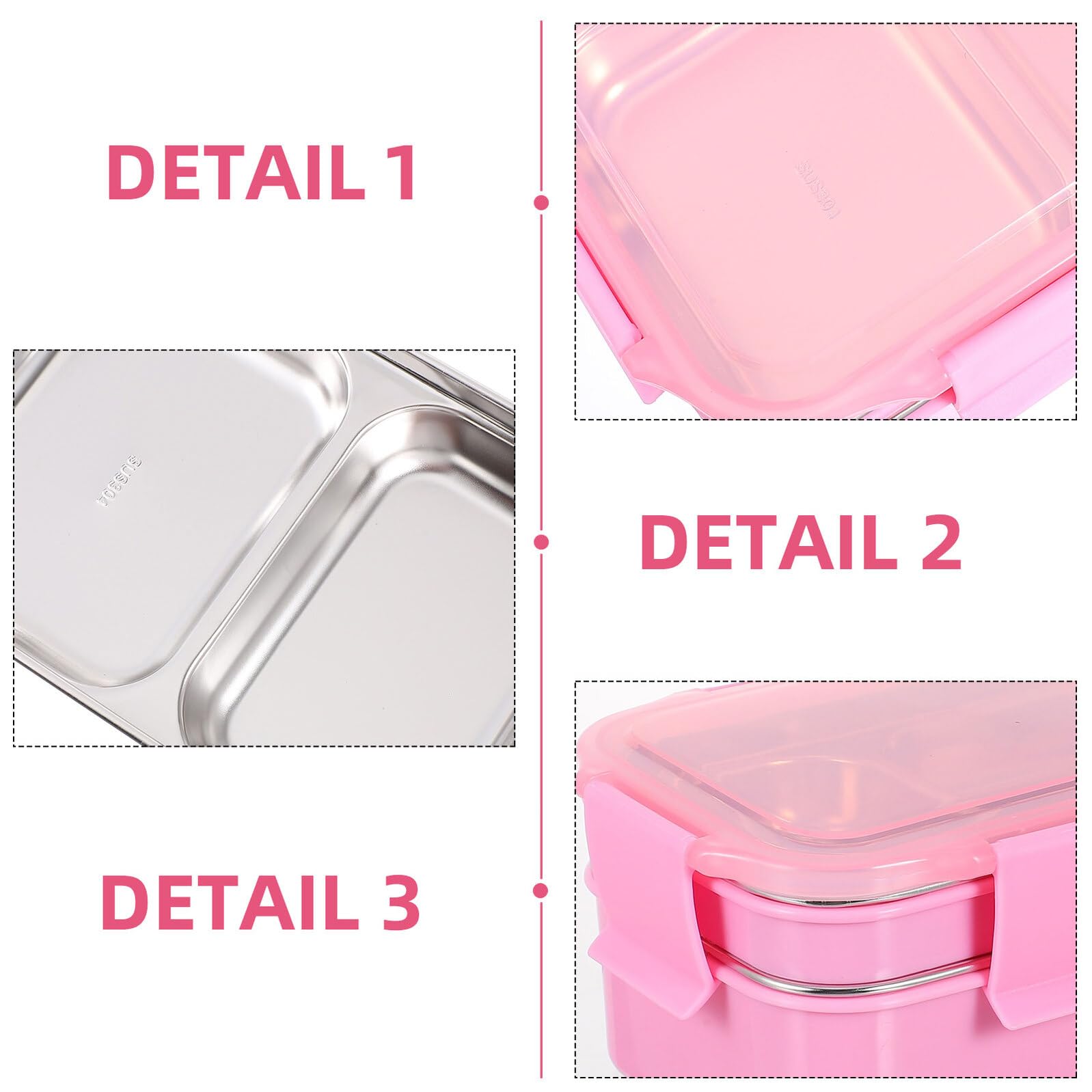 DOITOOL Scatola Bento Isolata Scomparti Contenitore per Alimenti per Pranzo Pratica Scatola Bento Divisa per Studenti Impiegati Famiglia