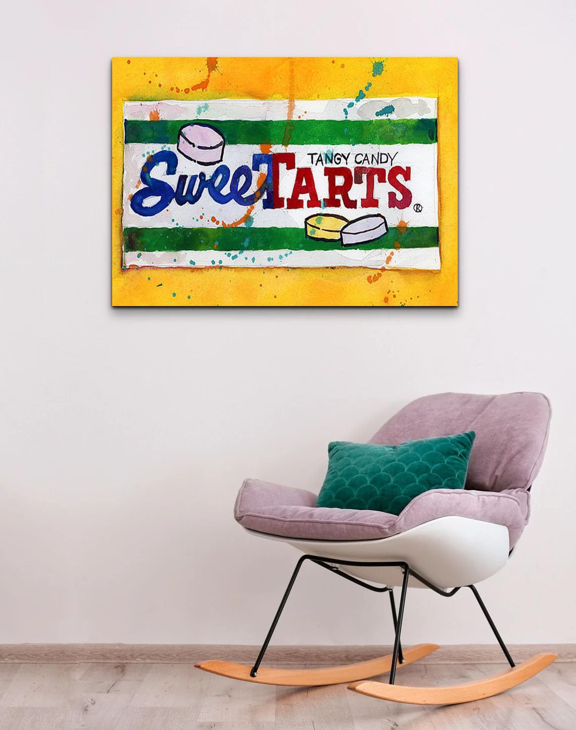 GADGETS WRAP Canvas Gallery Wrap Framed for Home Office Studio Living Room Decoration (22x14inch) - Sweet Tarts