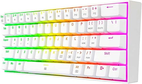 Redragon Dragonborn RGB Mechanical Gaming Keyboard, White