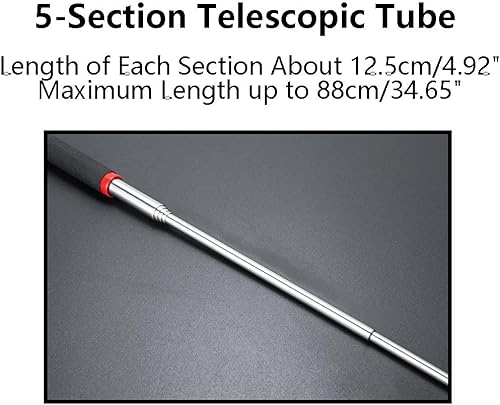 Miniatura 7 de TopHomer 5 unidades de palitos de malvavisco para asar pinchos Smores tenedores telescópicos para perros calientes fogata camping estufa barbacoa