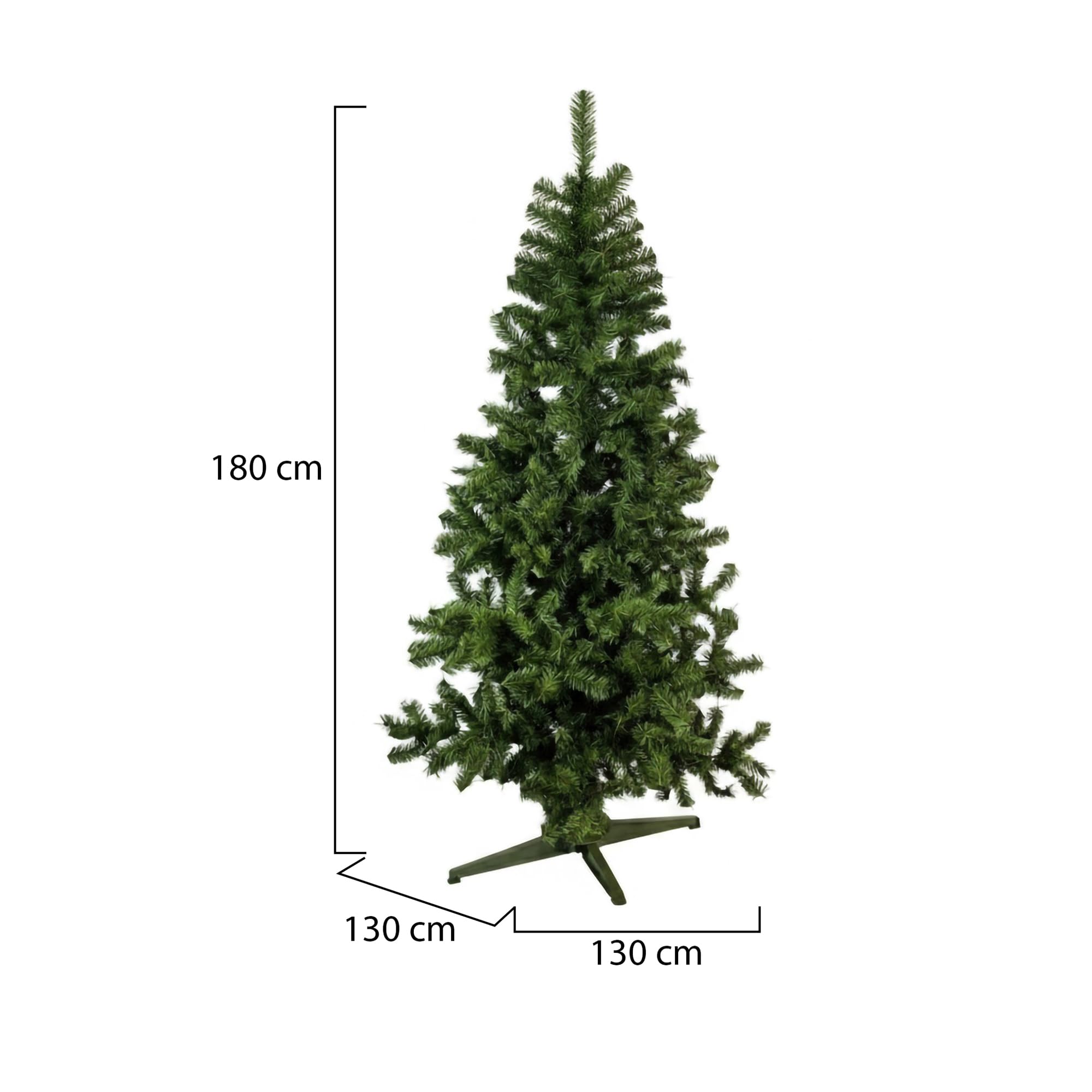 Dmora - Sapin de Noël 150 cm Albigna, Pin Artificiel, Arbre à Effet réel, Sapin de Noël, Made in Italy, 80x80 h150 cm, Vert