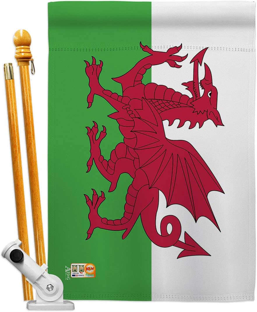 Wales House Flag Regional Nationality Nation International World Country Particular Area Small Decorative Gift Yard Banner Made In USA 28 X 40