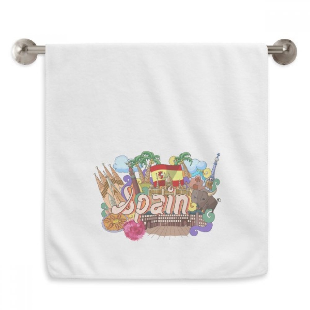 Serviettes moelleuses fruits de mer Espagne pour débarbouillette 13X29