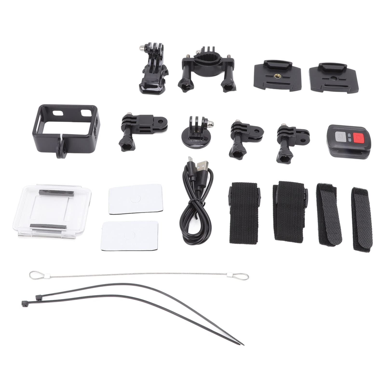 4K 24M HD Action-Kamera, 98FT/30M Wasserdichte Unterwasser-Sportkamera mit Eingebauter WiFi-Fernbedienung und HDMI-Schnittstelle, Tauch-Camcorder mit Festem EIS-Zubehör, Zum Radfahren, Schwimmen, Tauc