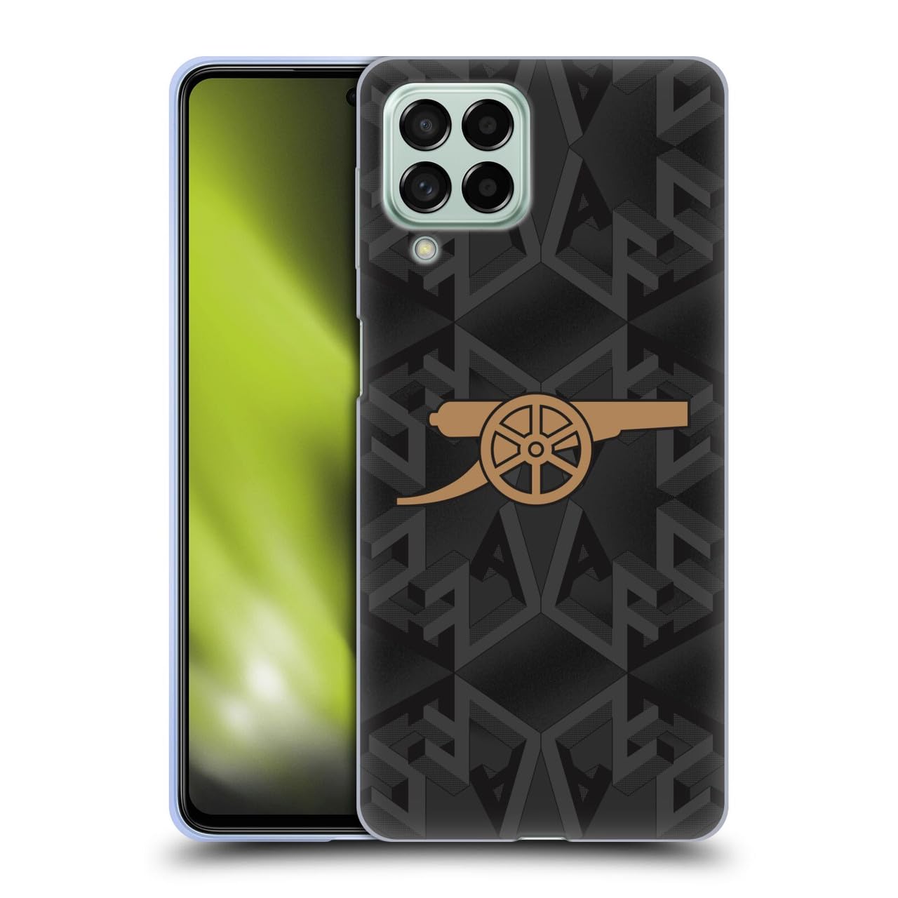 Head Case Designs Officially Licensed Arsenal FC Away 2022/23 Crest Kit Gel Case [Military Grade Protection] Compatible With Samsung Galaxy M53 (2022) — image 1