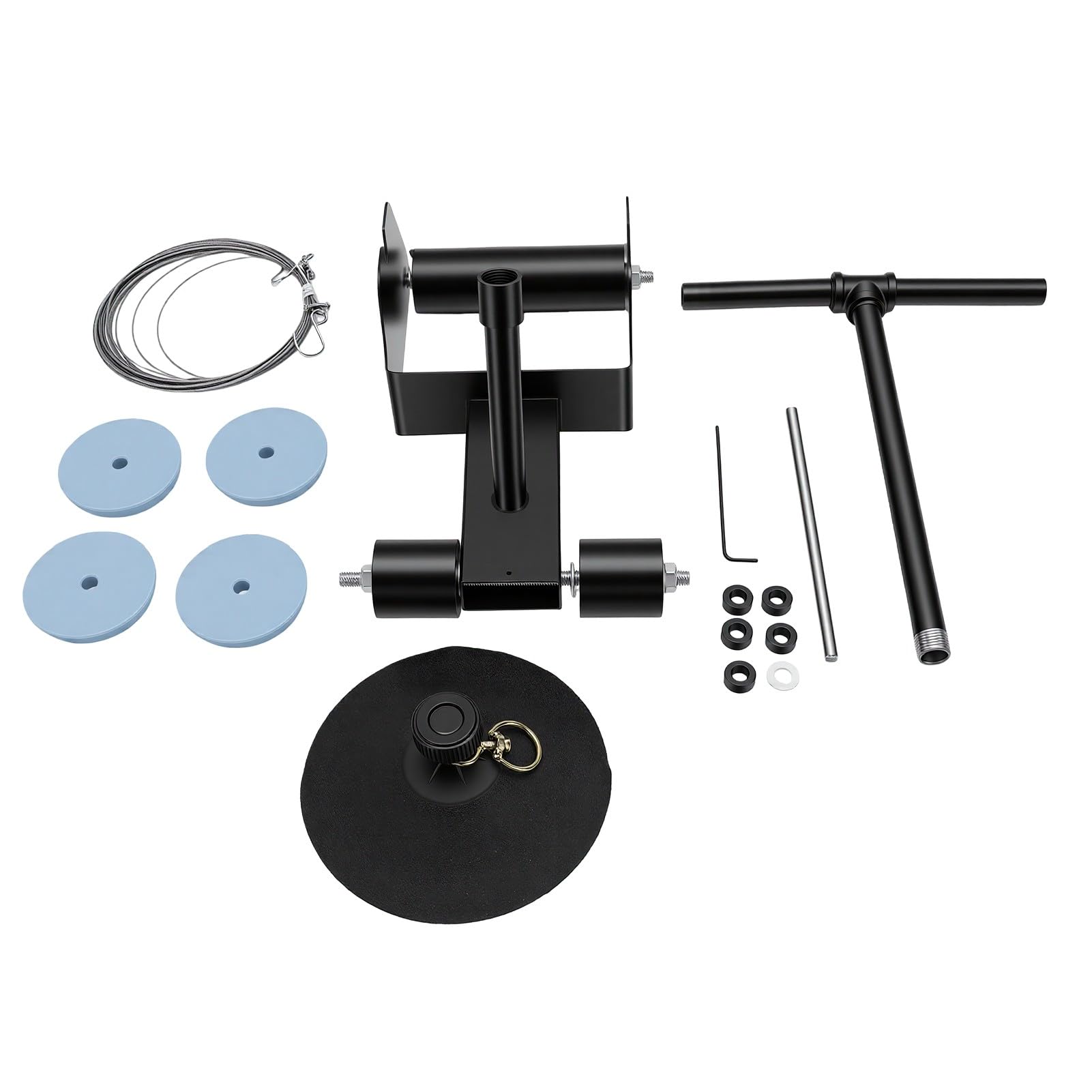 Bewinner Aplicador Manual de Cinta para Pisos para Marcar Líneas, Estacionamientos, Trazado de Líneas de Almacenes y Colocación de de canchas: Ancho Ajustable de 15 Cm, Rodamiento Suave, Cuerpo de