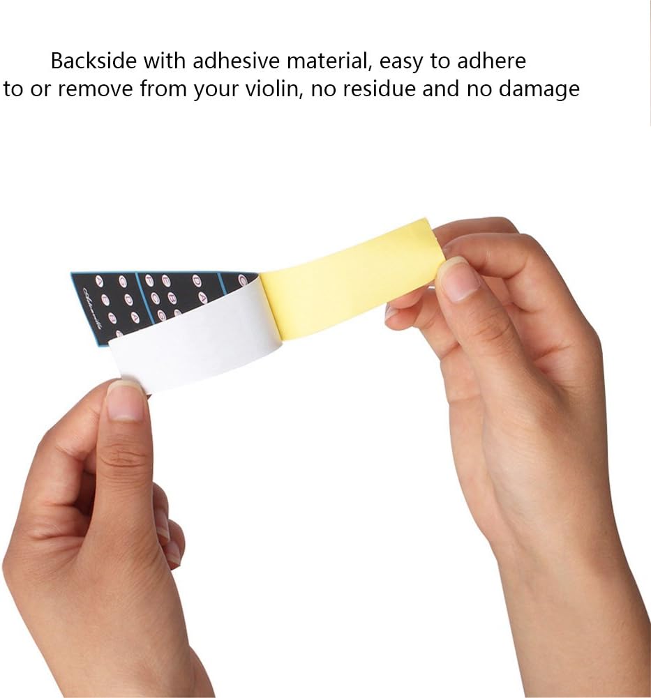 Violin Fingerboard Sticker, Removable Finger Position Marker for Beginners 4/4 Size Practice Teaching and Learning Scenarios