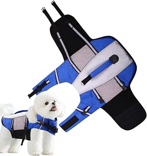 Hundflytväst med handtag – premium hundflytväst för båtliv och vattensäkerhet | reflekterande flythjälpmedel för pool, kajak, kanot, säker passform för alla hundraser