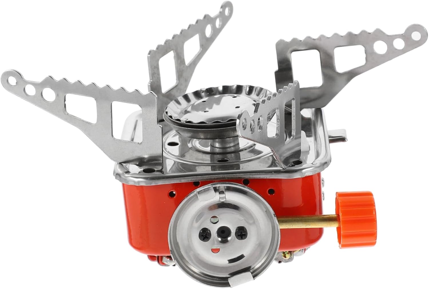 Yardwe Foldable Gas Stove Stainless Steel Outdoor Cooker High-efficiency Ignition Portable Square Shape Burner for Camping and Picnics and Lightweight Design