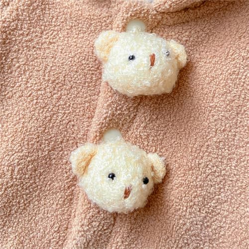 Baby Clothes Boys Girls Winter Snowsuit Cute Bear Suit Newborn Infant Coats Sherpa Hooded Bodysuits Jumpsuit4