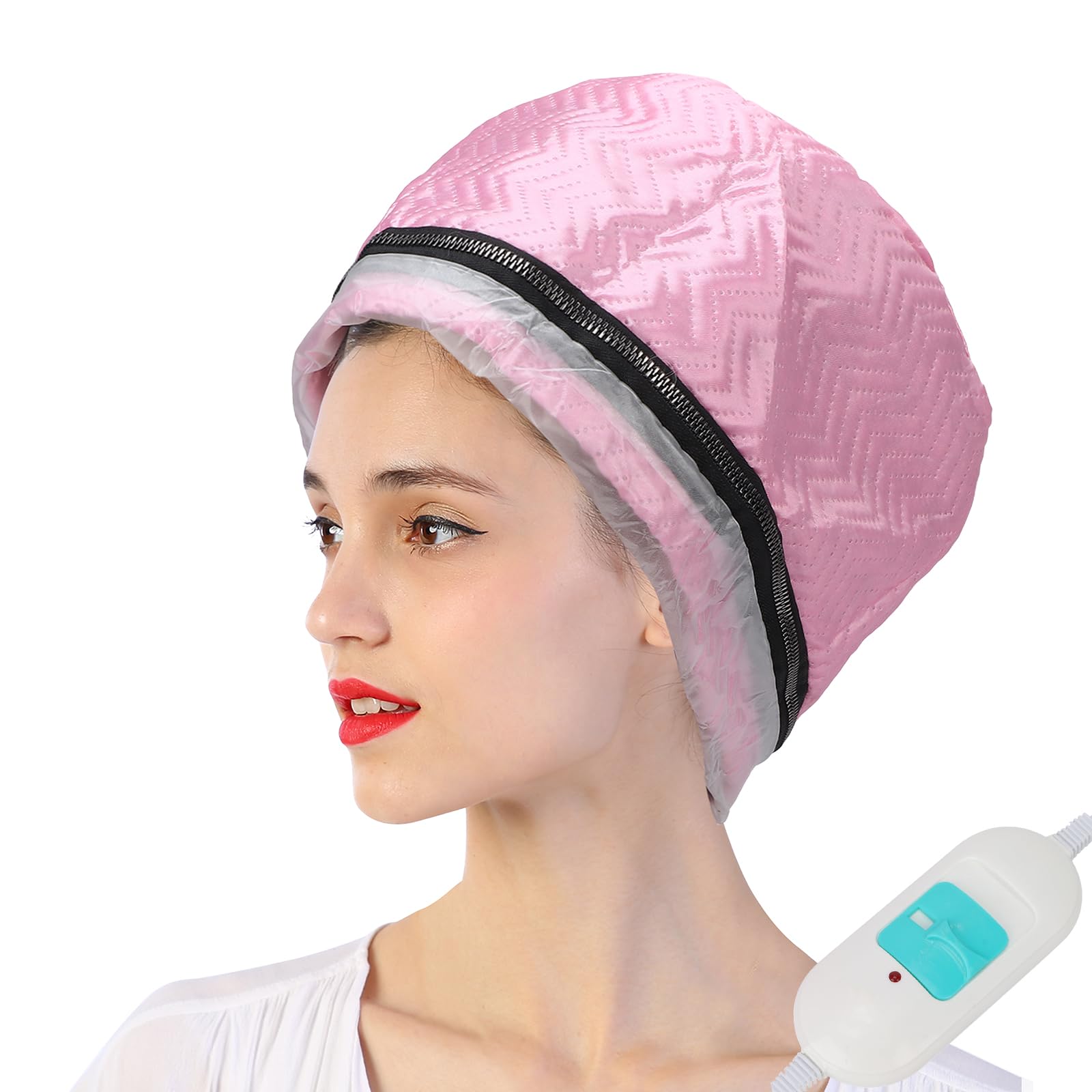 Hair Steamer,Steamer for Hair,Hair Dryer Bonnet Adjustable Deep Conditioning Electric Heat Cap Intelligent Temperature Control US Plug 110‑220v,Hair Steamer for Deep Conditioning-image-29