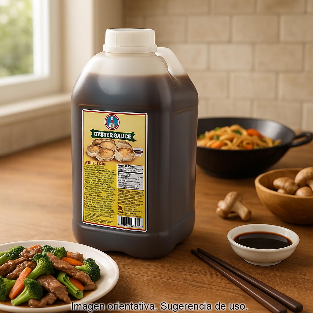 Salsa de Ostras 4,5 L Formato Profesional para Wok, Marinados y Glaseados Sabor Umami Cocina Asiática