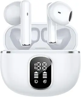 イヤホン Bluetooth ワイヤレスイヤホン 2026最新 Bluetooth5.4+EDR AI ENC通話 IPX7防水 最大65時間再生 | 2026最新ブルートゥースイヤホン EDR+Bluetooth5.4搭載 カルナ型 HIFI音質低遅延接続瞬時 WEB会議/運動/ゲーム/テレワーク/通学/通勤/スポーツ/音楽用iPhone/Android対応
