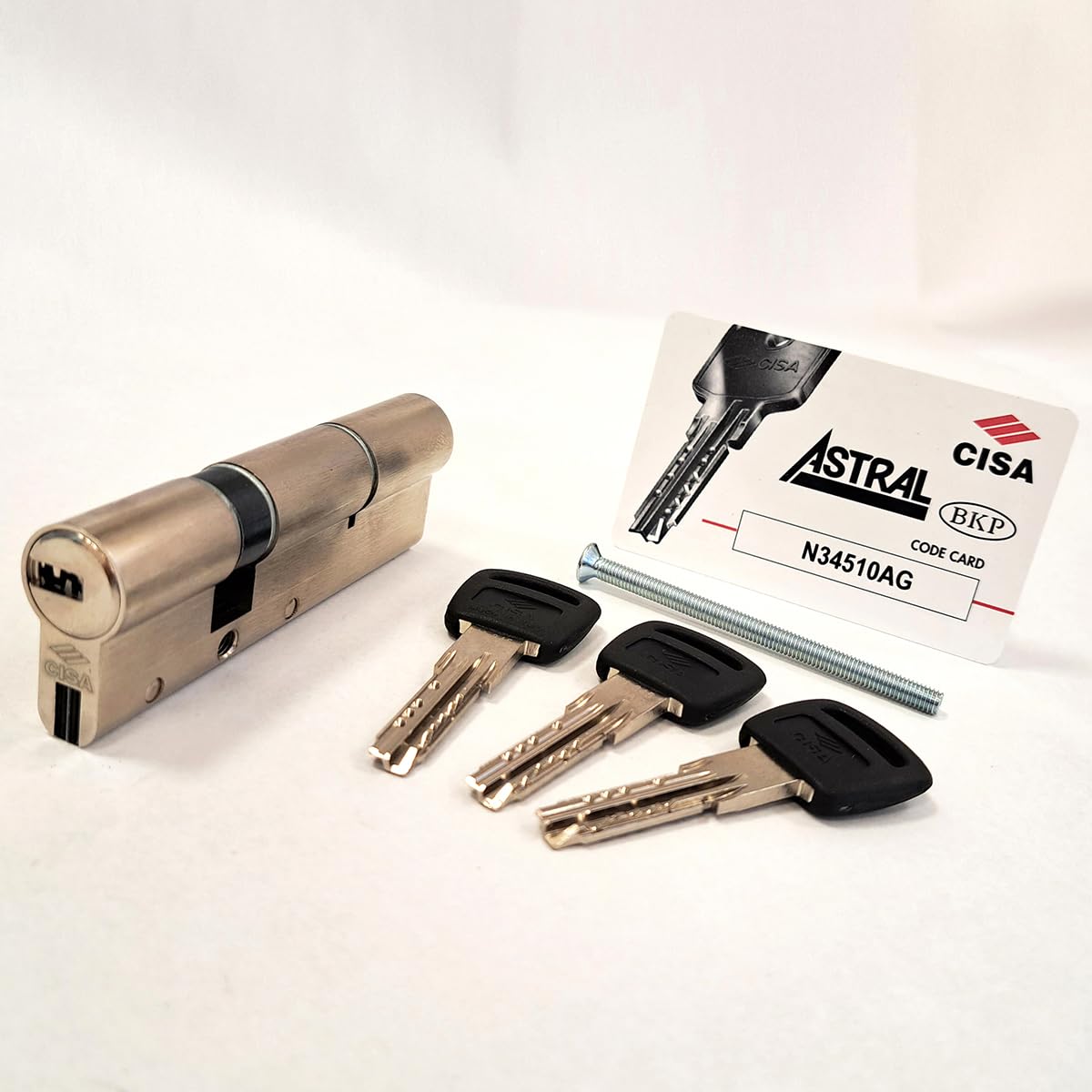 Cisa Nickel-Plated Brass 0A3s1 European Astral S Cylinder,