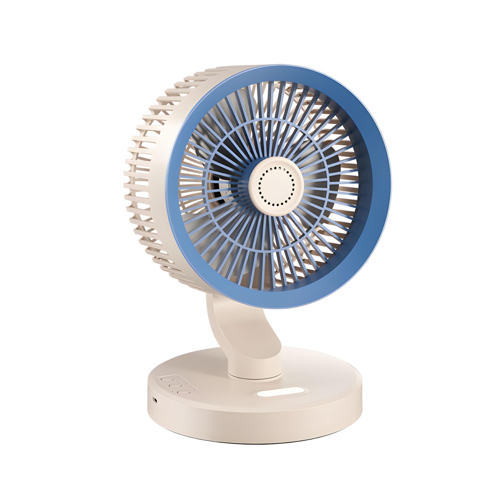 TQUXNGA USB Rechargeable Compact Desk Fan with 1800mAh Battery and Type C Charging Port for Home Air Circulation Wall Mountable Cooling Fan