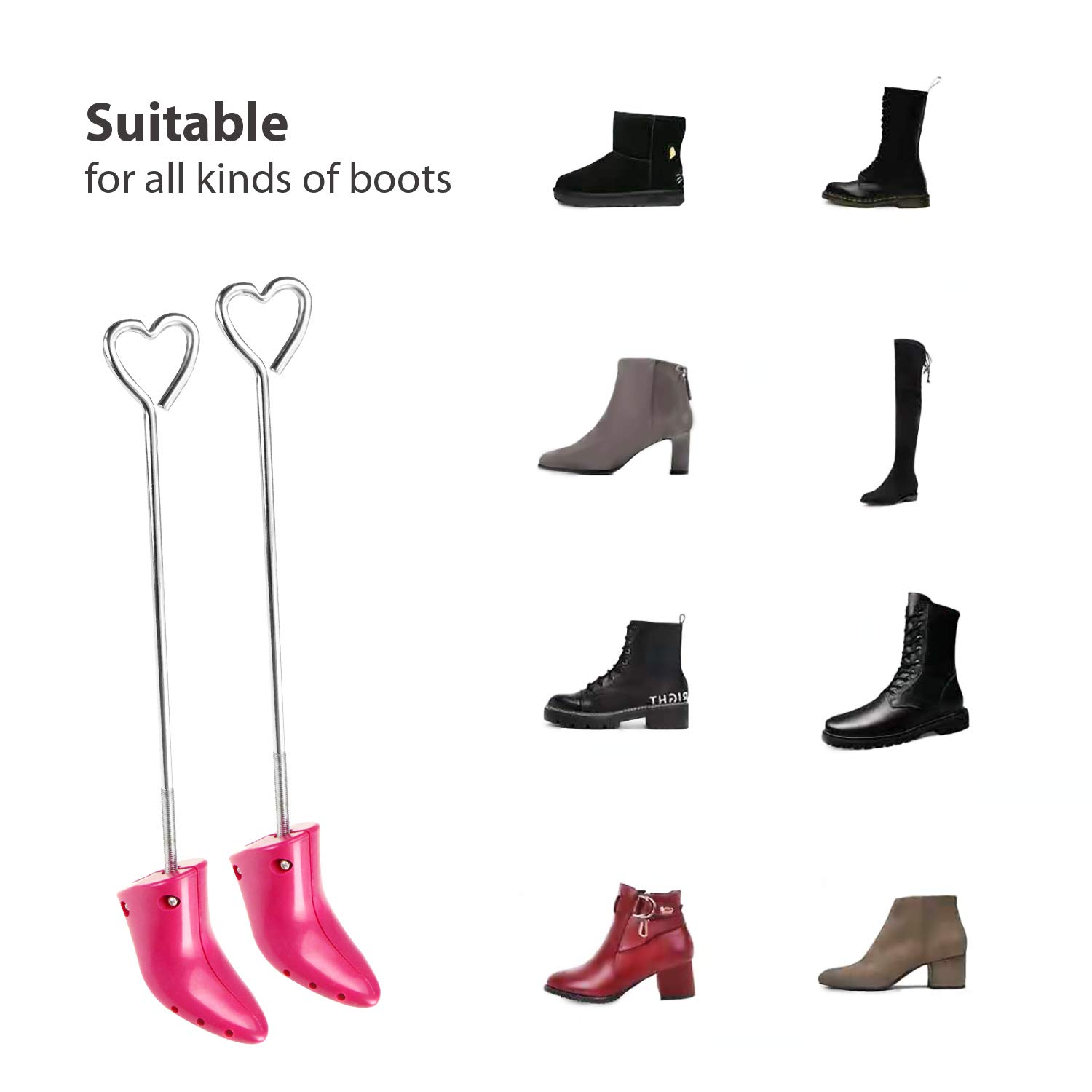 CuteHome Boot Stretchers (1 Pairs),Shoe Stretcher,High heel shoe stretcher- Expands width of shoes,Size UK 2.5-7.5