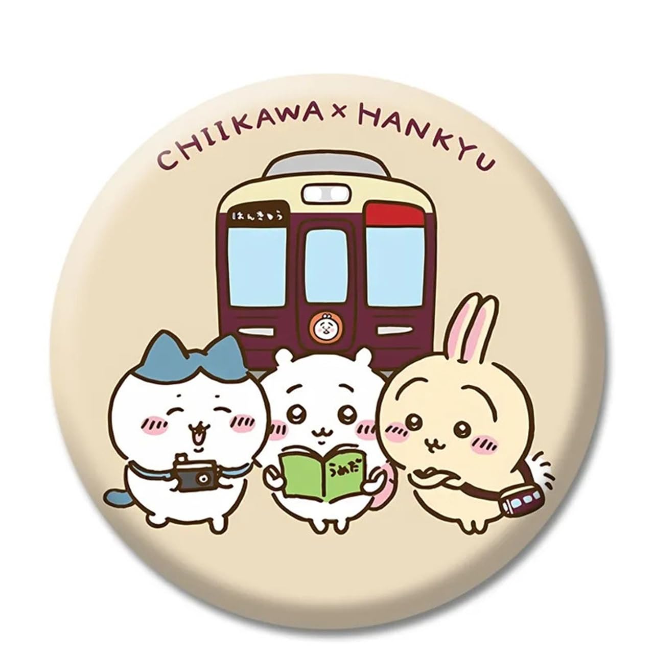 Amazon | ちいかわ 缶バッジ ちいかわ ハチワレ うさぎ 缶バッジ 1/5枚