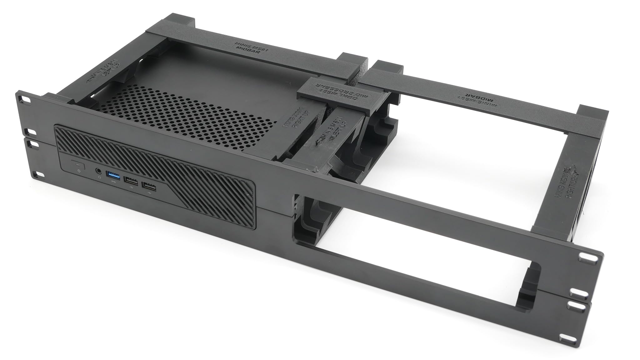 Rack Mount for 2 MiniSforum MS-01/MS-A1/MS-A2/MS-R1 19inch 2U