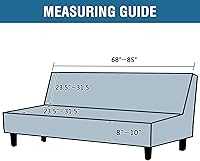 Vista 6 de H.VERSAILTEX - Funda elástica para sofá o cama, licra de alto elastano, lavable a máquina, tela Jacquard para sofá, futón