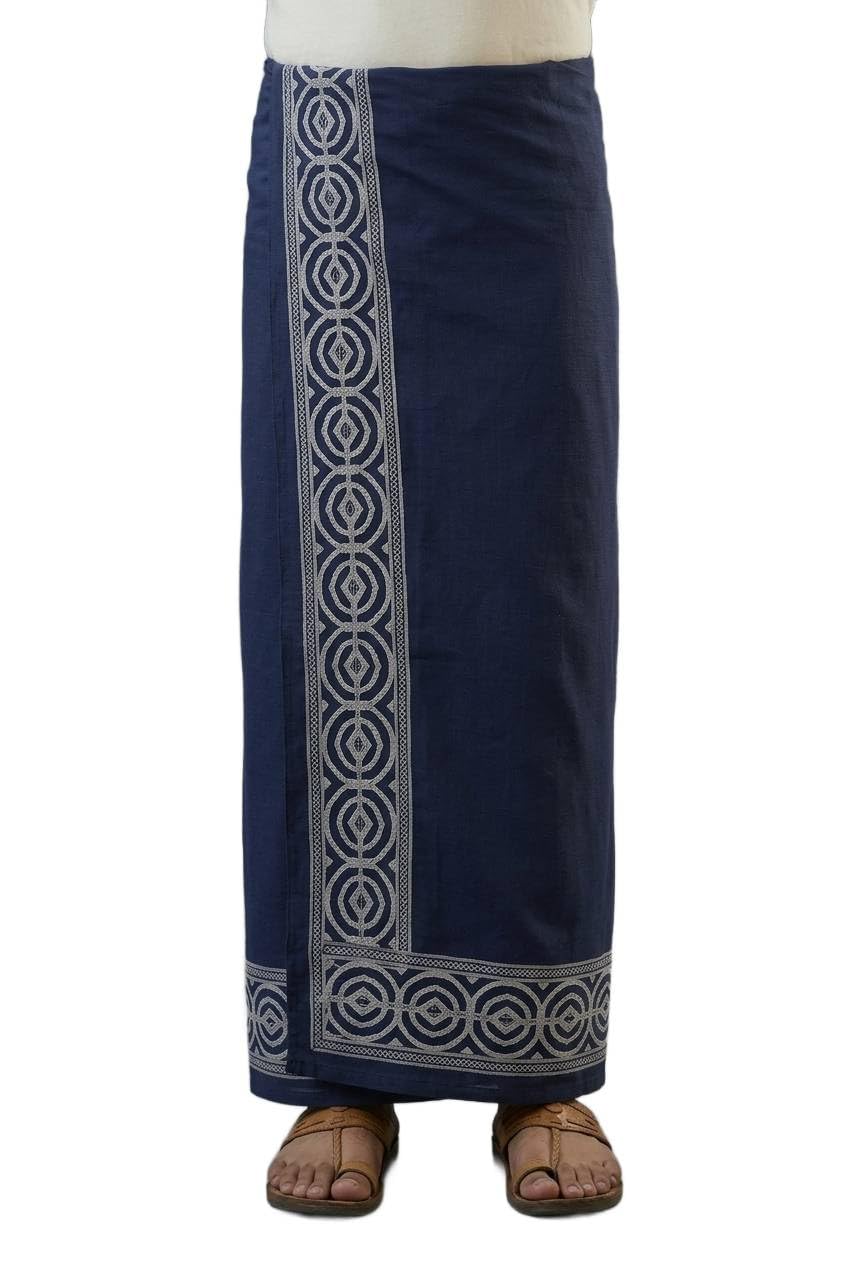 niira Kora Khadi Dhoti for Men | Traditional Veshti & Pancha Wrap | Classic Ethnic Wear for Festivals, Religious Ceremonies & Everyday Comfort-picture-49