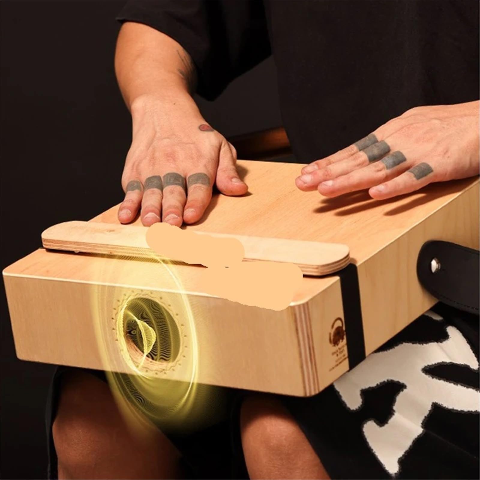 Cajon Cajon portatile, tamburo, batteria da viaggio professionale, tamburello multifunzionale for principianti, percussioni