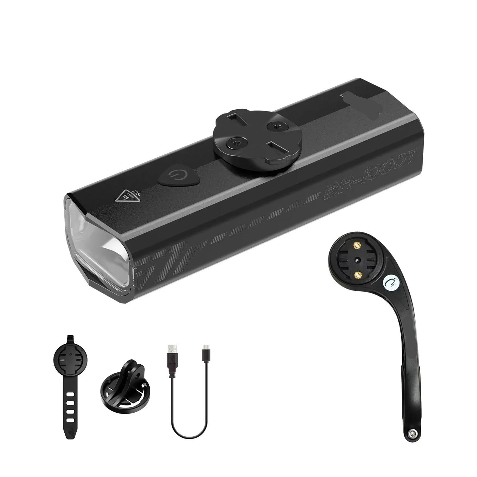 1 luz Delantera de Bicicleta de Aluminio de 1000 LM.