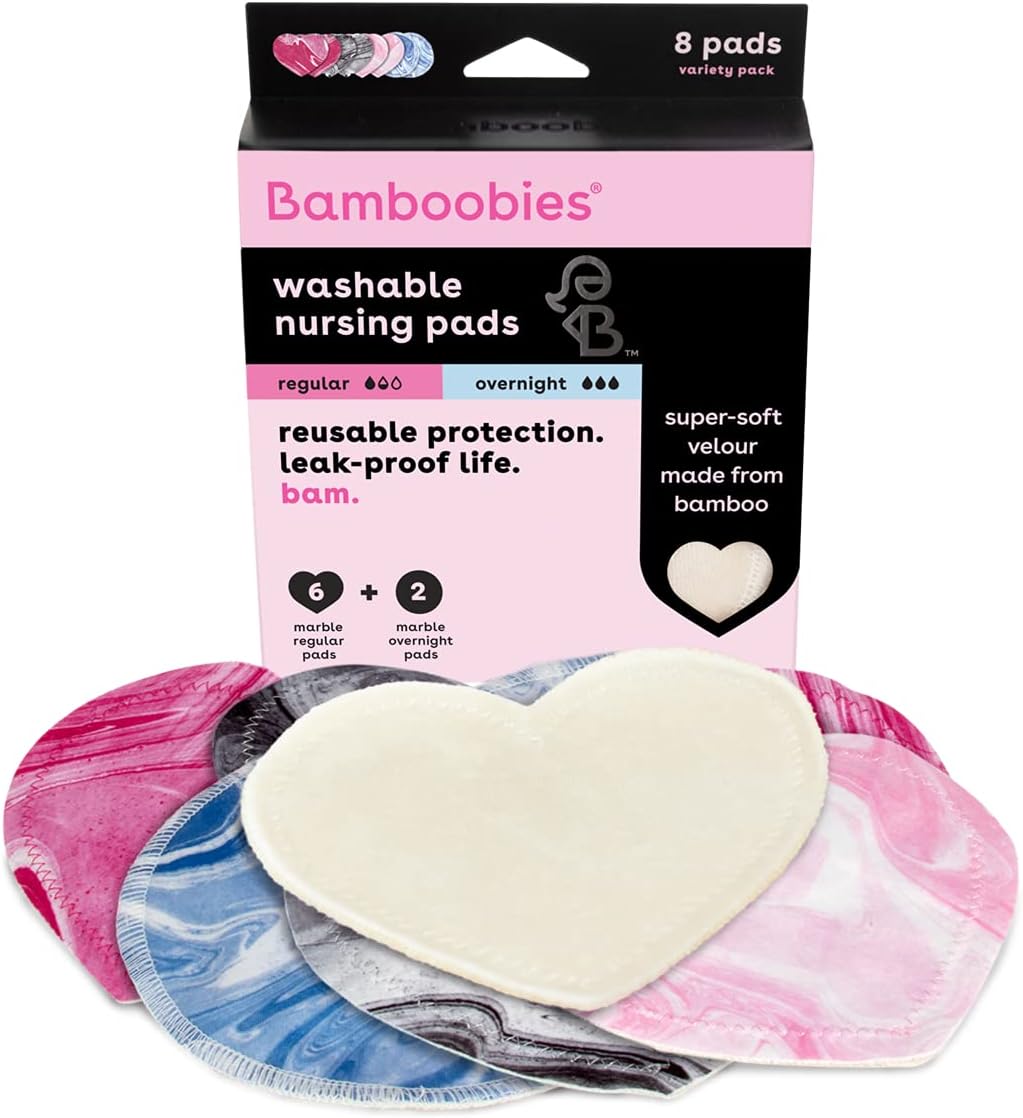 Bamboobies Marble Multi-Pack Washable Nursing Pads