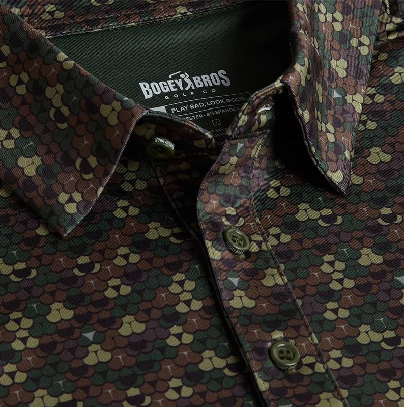 Bogey Bros Golf Co Whale Tail Camo Men's Polo - Image 3
