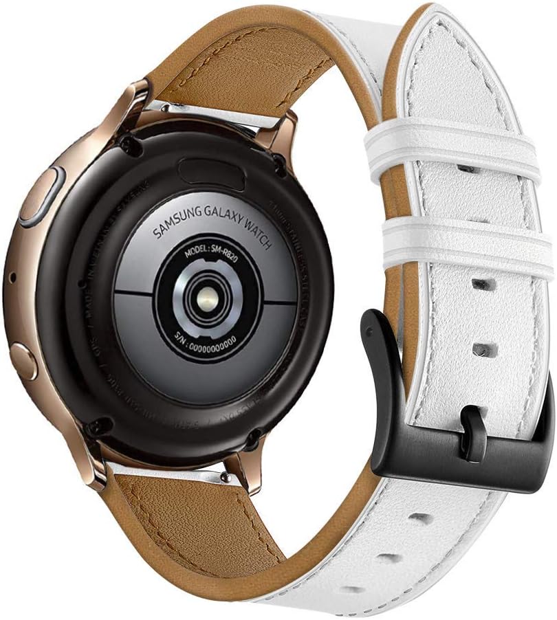 Aottom [20MM Samsung Gear Sport Band Leather Replacement Band Wrist Bands Metal Buckle Bracelet Wristband for Samsung Gear Sport / S2 Classic/Moto 360 2nd Gen (Mens 42mm 2015 Version)