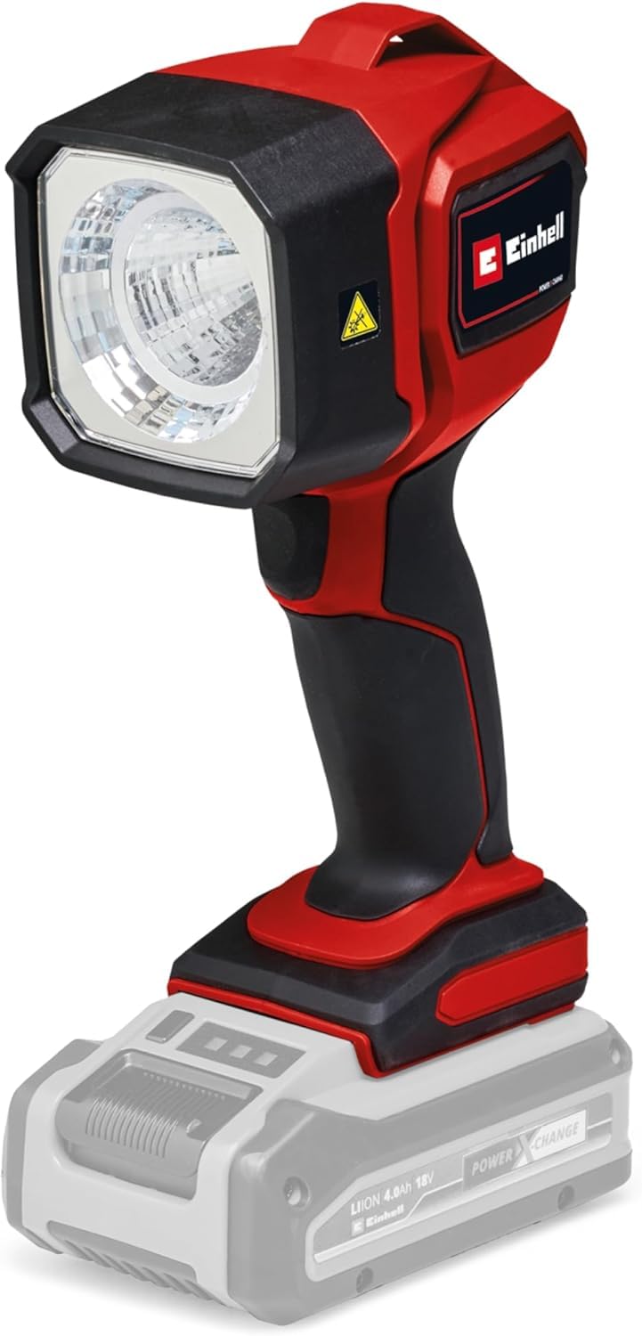 Power X-Change 18V Rechargeable Work Light with Pivoting Head - 350Lm LED Torch Light, 7000K, 30m Range - TE-CL 18/1800 LiAC Job Site Work Lamp (Battery Not Included)