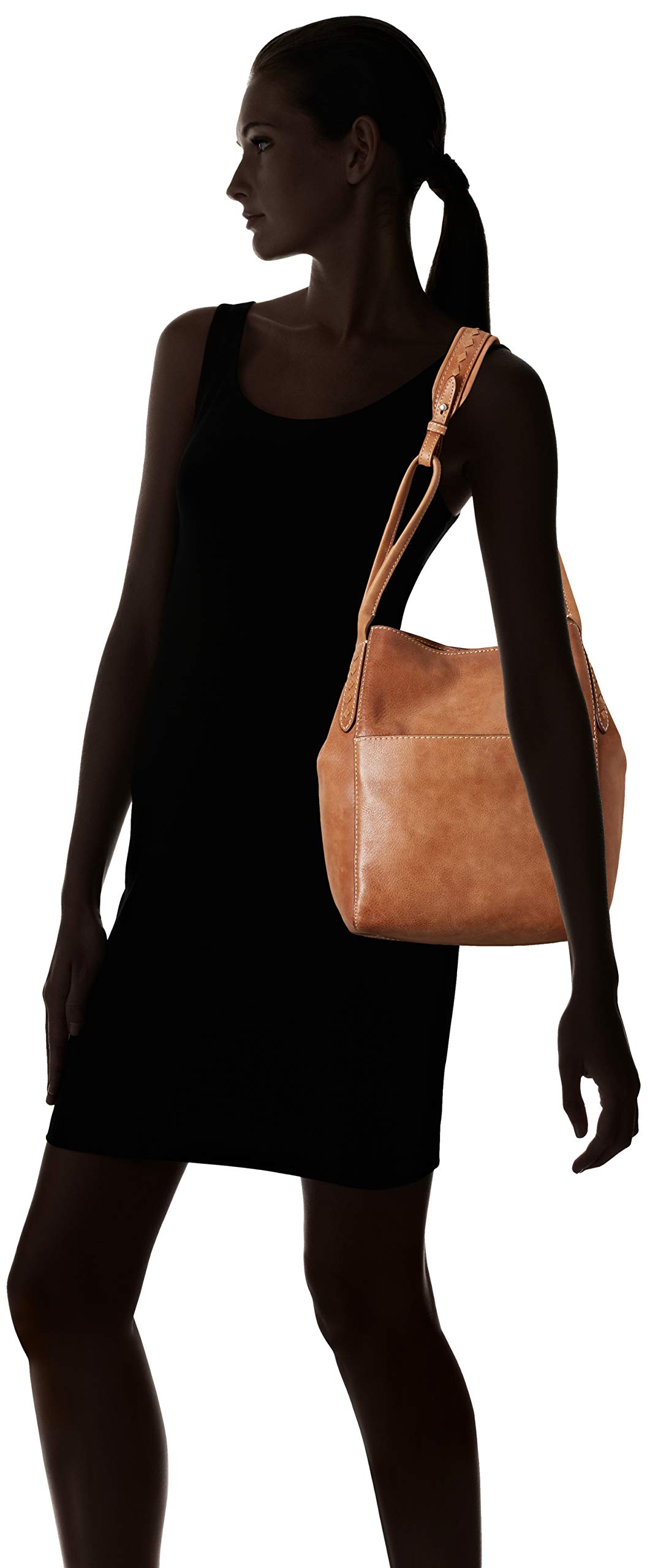 FRYE womens Reed Zip Leather Hobo