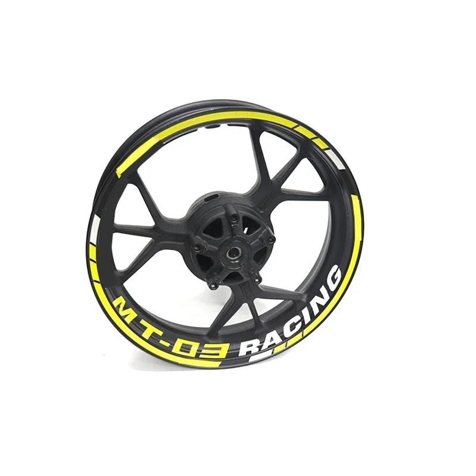 Stickers Motorcycle Accessories Wheel Stickers Reflective Rim Motorbike Waterproof Decals for Yamaha MT-03 MT03 MT 03(Style 3)