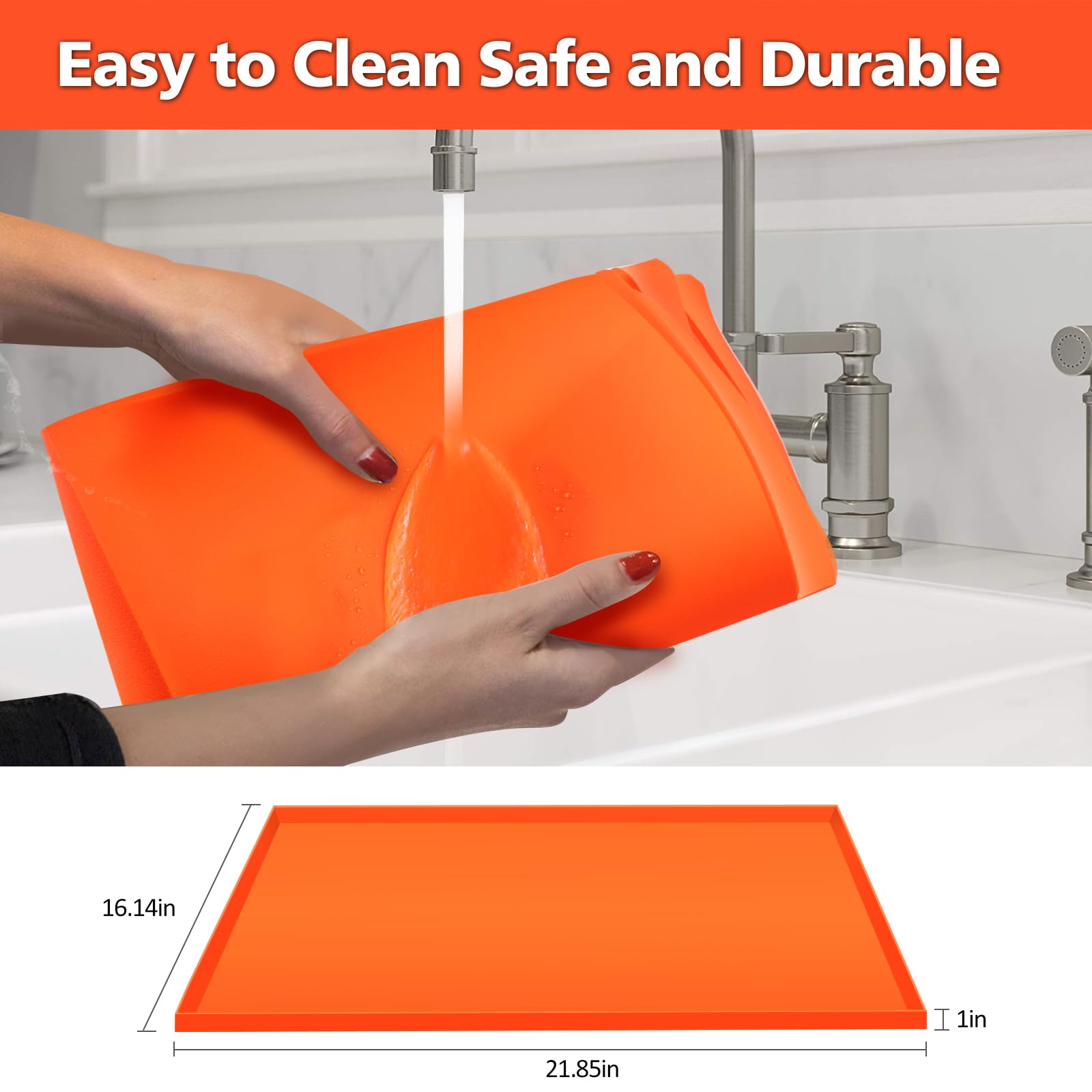 MOFEEZ Silicone Griddle Mat for Blackstone 22 Inch Griddle, Heavy Duty Food Grade Silicone Mat, Protect Griddle from Rodents, Insects, Debris, and Rust, All Season Cooking Protective Cover