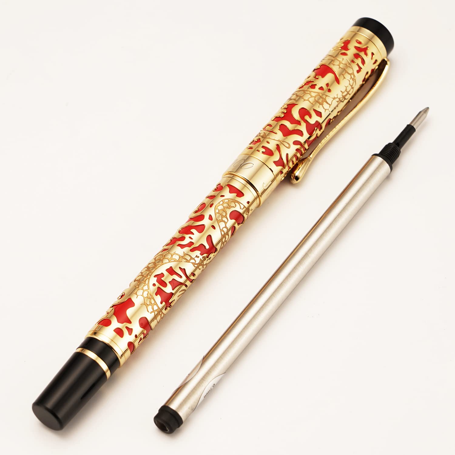 Amazon | Retro Jinhao 5000 メタルローラーボールペン、高度で美しい