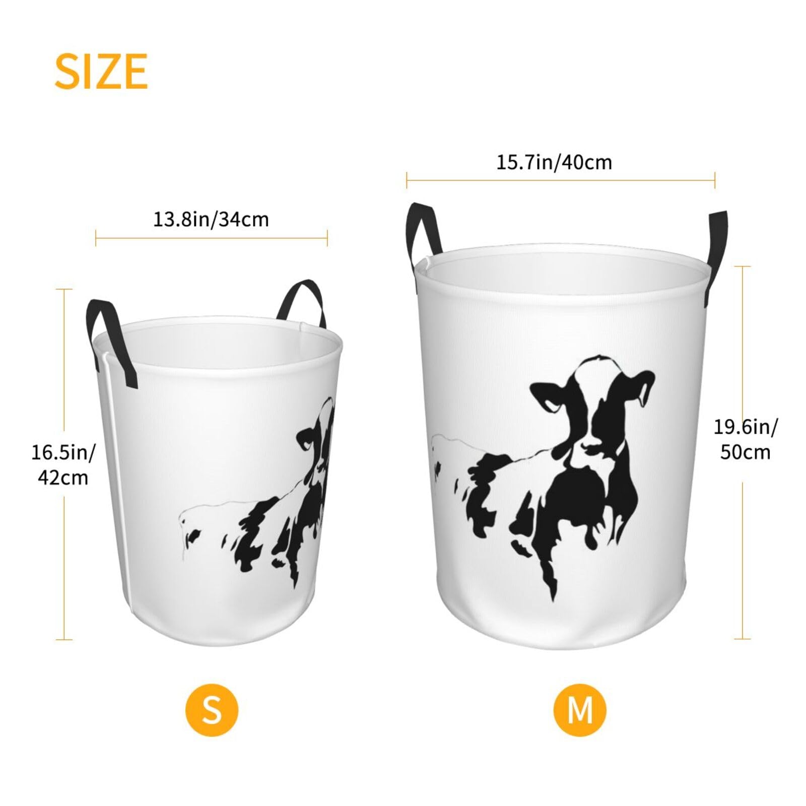 Cesto Portabiancheria Western 45L: Pieghevole Con Mucca E Cactus, Impermeabile, Per Bagno E Camera Da Letto