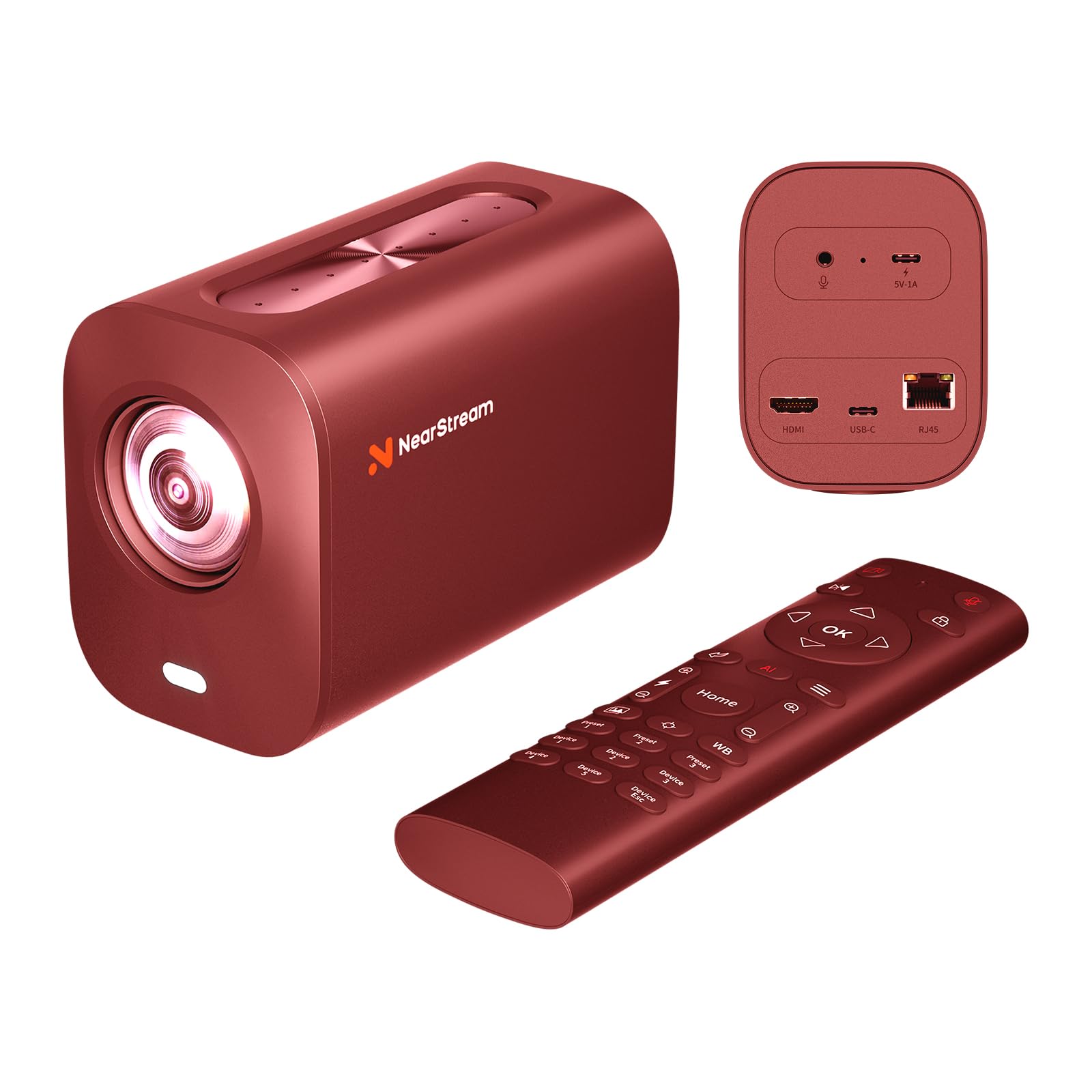 Amazon.co.jp: NearStream VM20 ストリーミングカメラ レッド