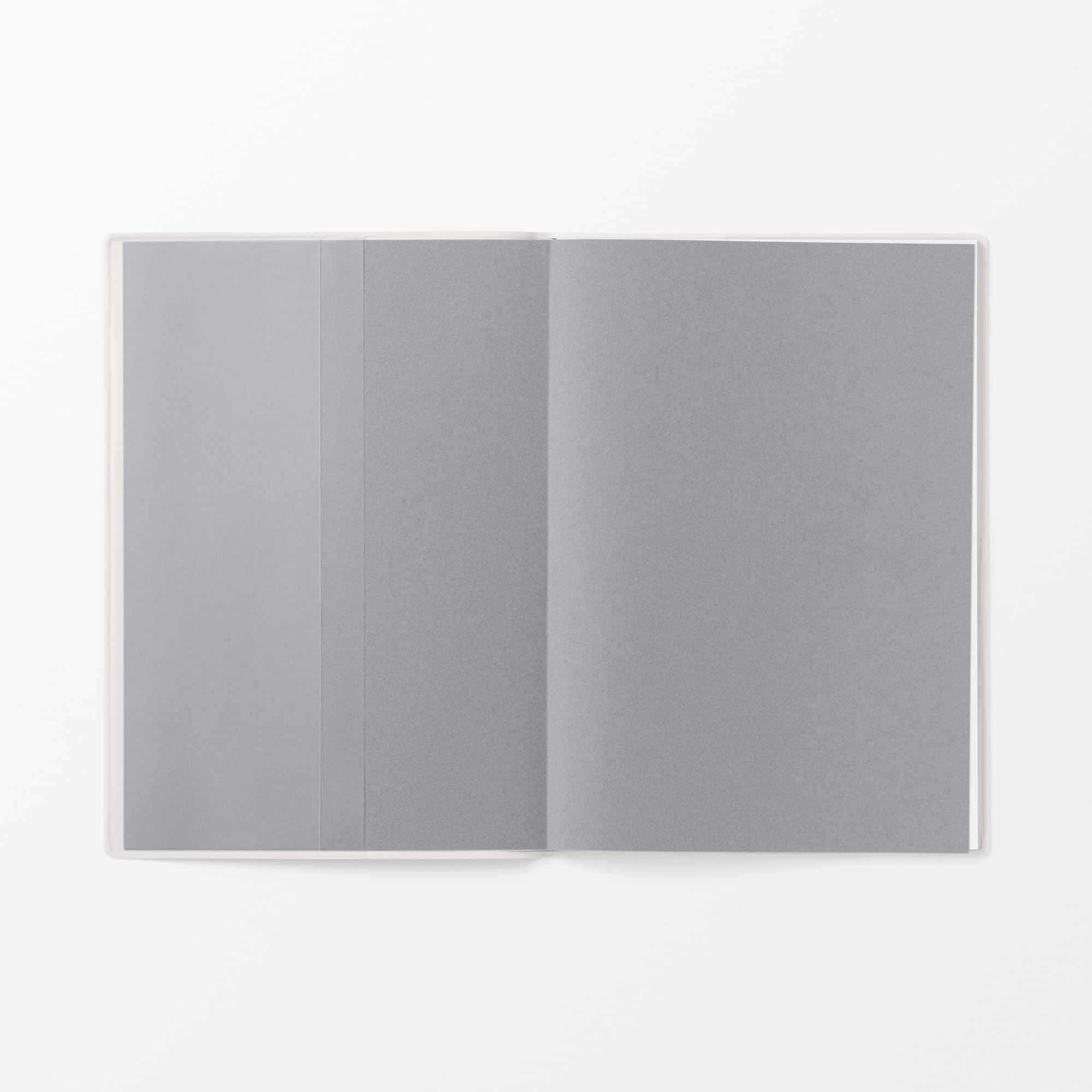 MUJI 84854309 Agenda mensual, comienza en diciembre de 2025, A5, color blanco y gris