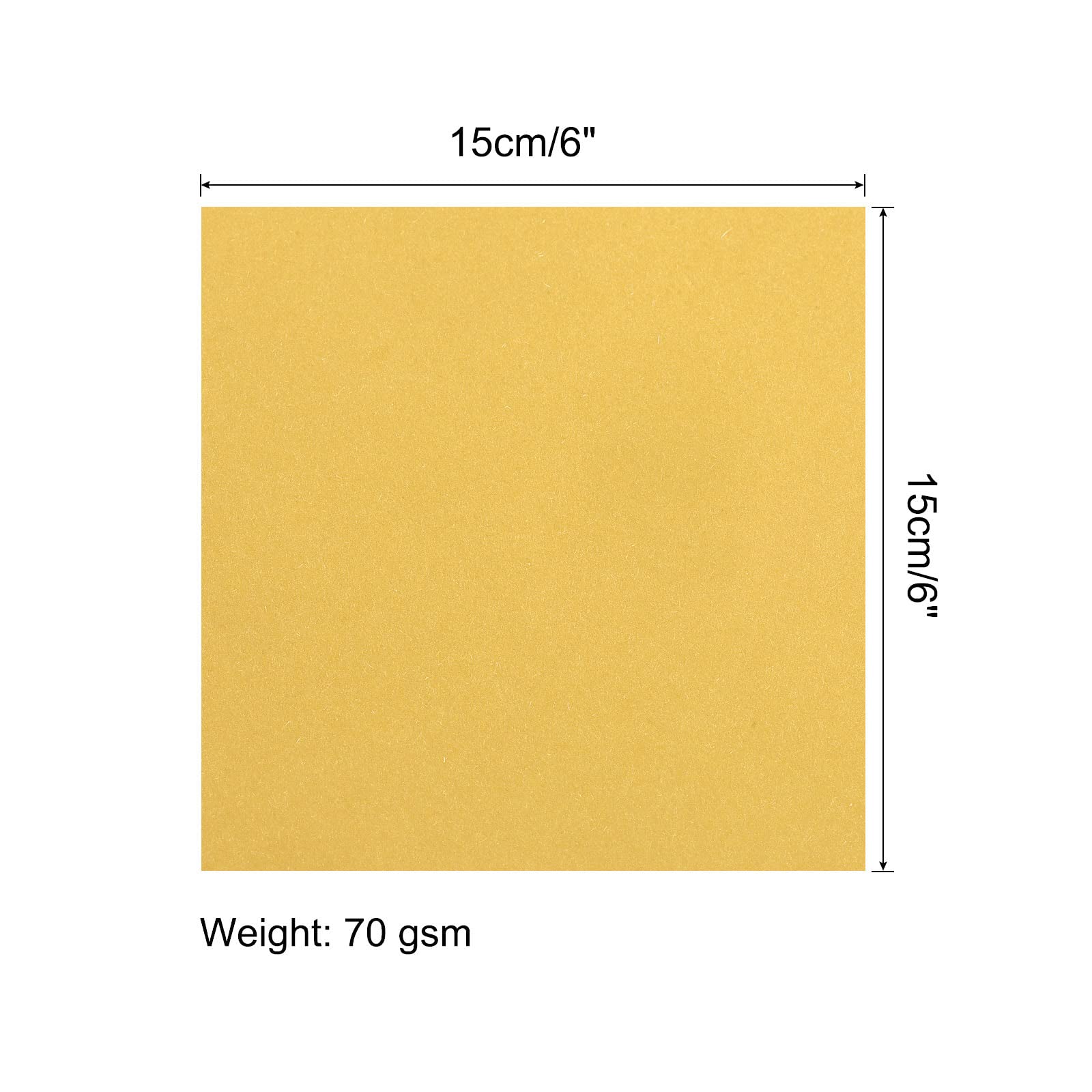 100 Feuilles Papier Origami Double Face Blanc Crème 15x15 Cm - 70 G/m² Pour Débutants Et Projets DIY