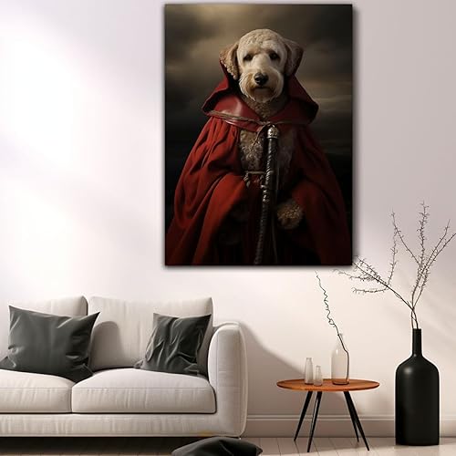 Miniatura 567 de Thuan Chow Chow Retrato de mascota con disfraz real de perro en un disfraz retrato de perro con vestimenta Retrato medieval de mascota retrato