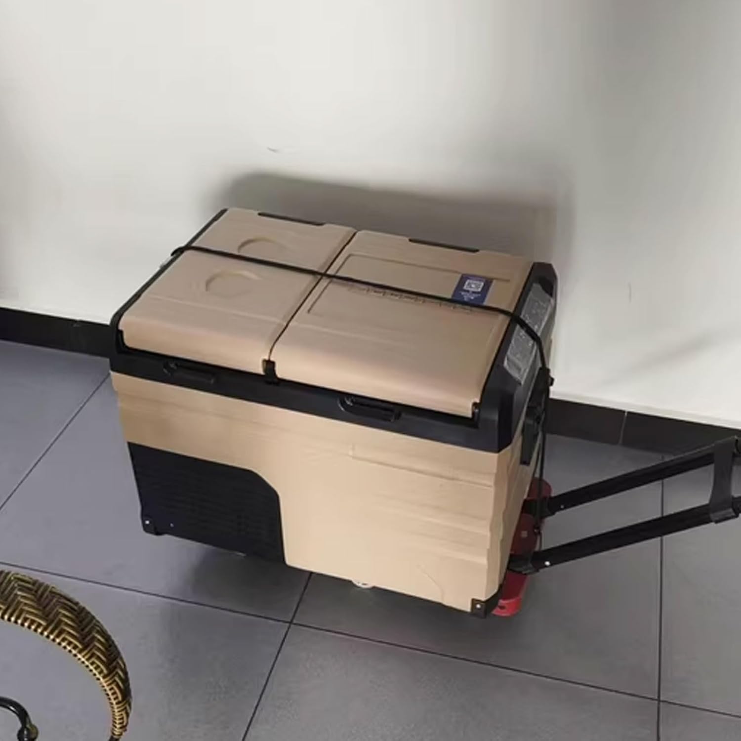 Refrigerador Portatil Car Freezer Portable Fridge for Camping Dual Temperature and Control Design 35/45/55L -20°C to 25°C with Cutting Board 12V/24V/110V/220V(60 * 40 * 50.5cm)