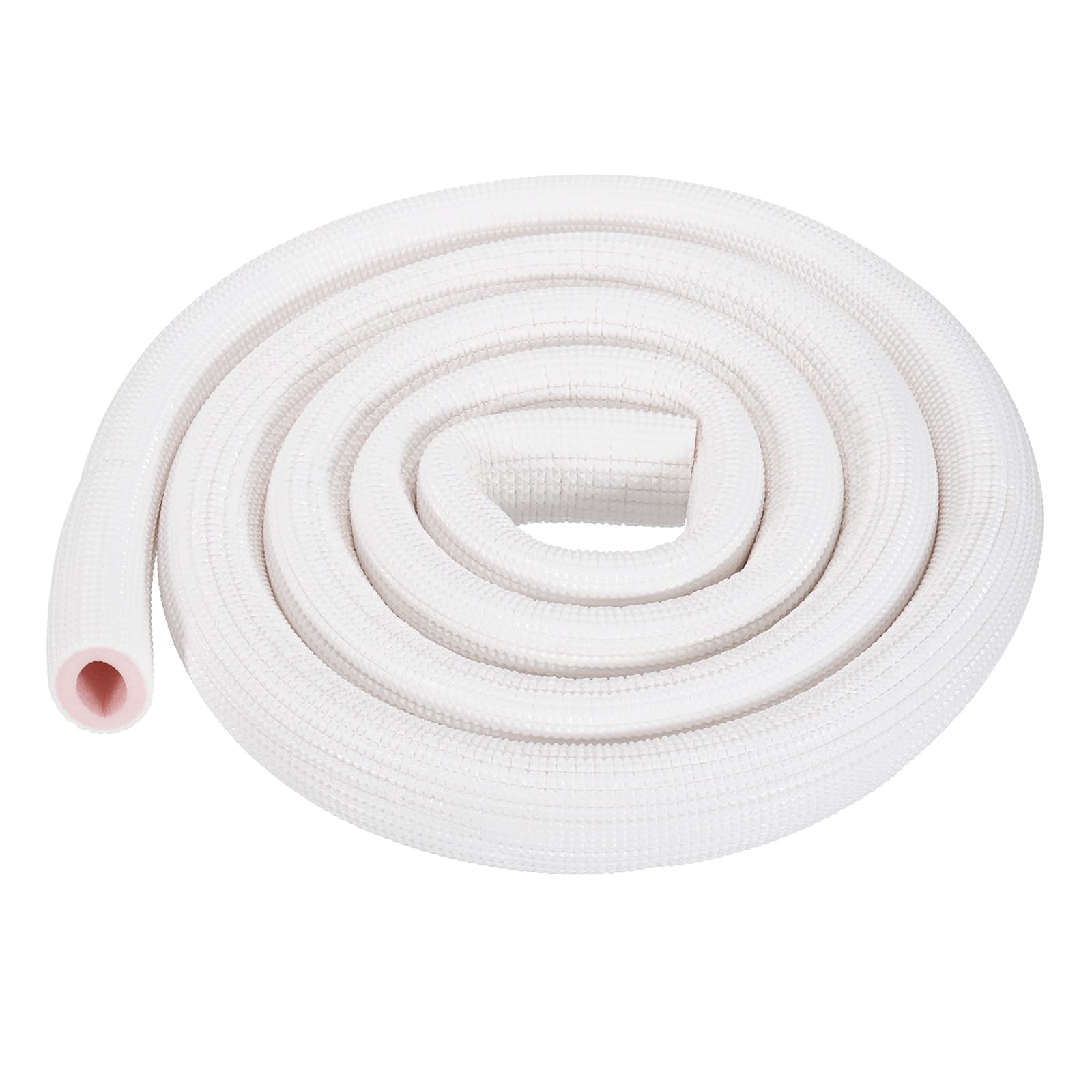 Tuyau d'isolation en cuivre CVC blanc rose de 2,2 cm x 2,4 m pour climatiseur split