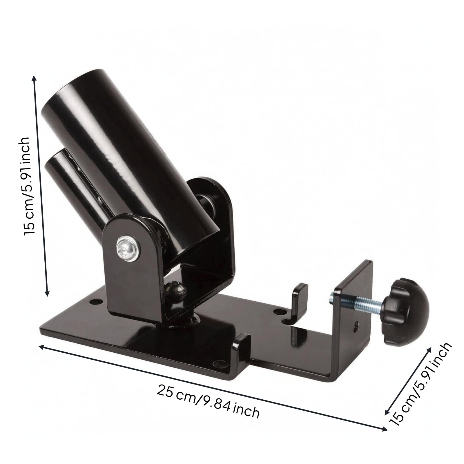 F Fityle Base para Equipos de Fitness Soporte de Barra Accesorio de Gimnasio Montura en Doble Placa Atornillable Adecuada Inclinado