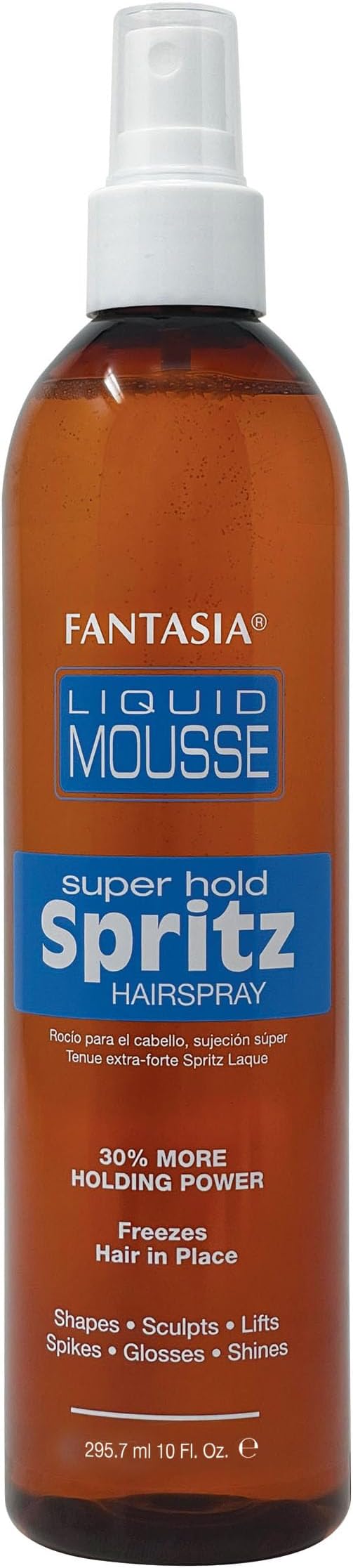 Fantasia Liquid Mousse Spritz Hair Spray Super Hold 10 Fl Oz (Pack of 1)