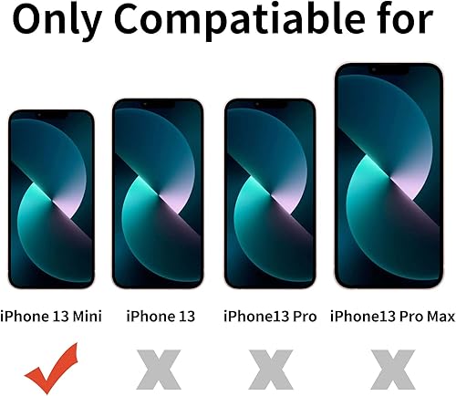 Miniatura 2 de TENOC Funda para teléfono compatible con iPhone 13 Mini, funda transparente a prueba de golpes protectora delgada para 5.4 pulgadas