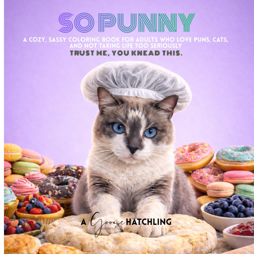 So Punny: A Cozy, Sarcastic Coloring Book for Adults, Teens, and Anyone Who Needs a Stress-Free Laugh